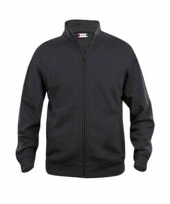 Sweatshirt-Hel-Dragkedja-Svart