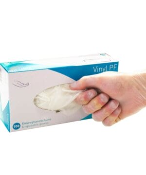 Engångshandskar puderfri vinyl