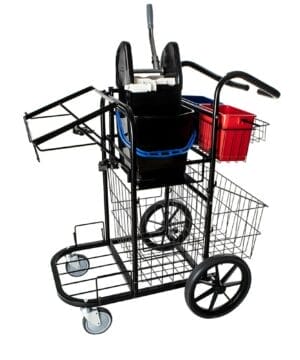 Fastighetsvagn Pro Maxi är en städvagn med fastighetshjul