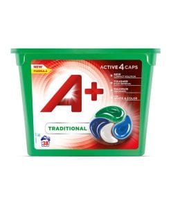 A+ Tvättkapslar Active4 38 pack