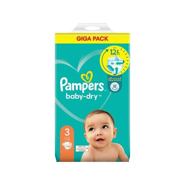 Pampers Baby Dry S3 6-10Kg 136-p