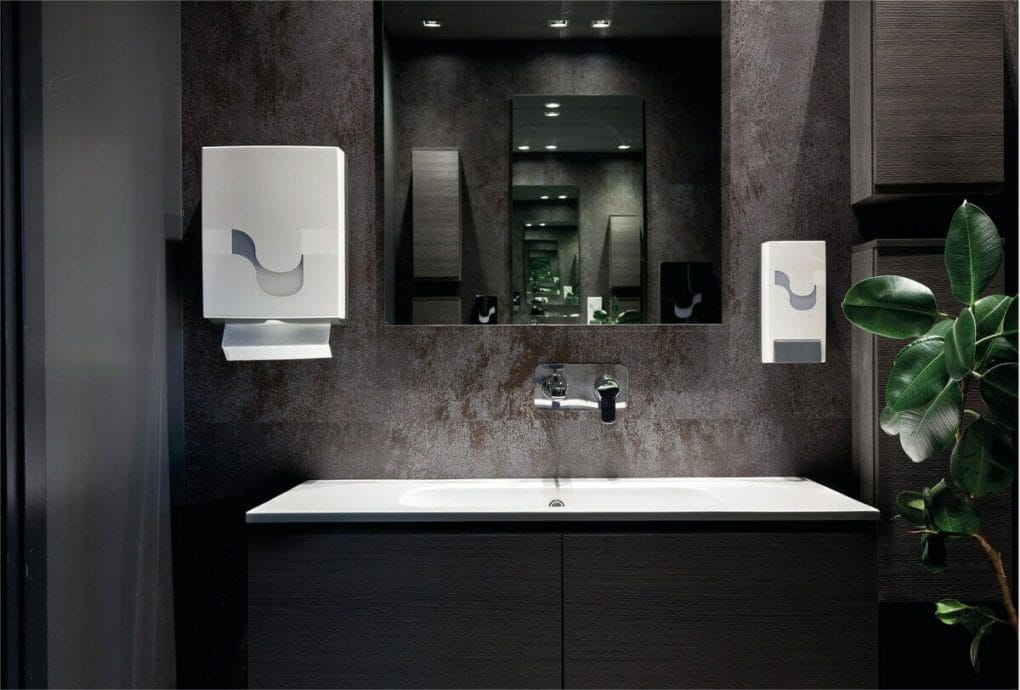 DUO Hygienpapper & Handrengöring 9 Duo Dispenser Vit