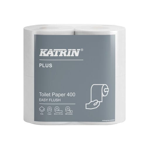 Katrin Plus Toalett 400 EasyFlush 5x4p